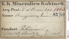 Etiketten zu Amazonit (NHMW-MIN-At904)